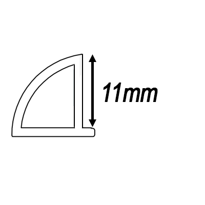 11mm Corner Depth 11mm Corner Depth