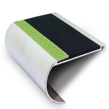 Genesis Aluminator Heavy Duty Aluminium Bullnose Edge Nosing With Insert (DDA Compliant)