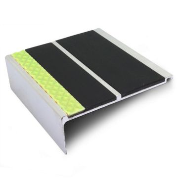 Genesis Aluminator Heavy Duty Aluminium Straight Edge Nosing With Twin Insert