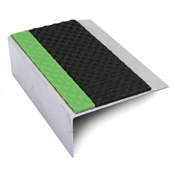 Aluminator Slimline Aluminium Retro Straight Edge Nosing With Insert