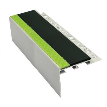 Genesis Aluminator Heavy Duty Aluminium Tile-In Nosing With Insert (DDA Compliant)