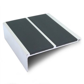 Heavy Duty Aluminium Straight Edge Nosing With Twin Insert