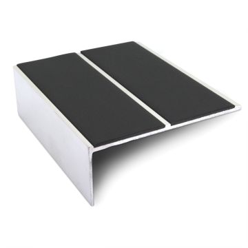Genesis Slimline Aluminium Straight Edge Nosing With Twin Insert