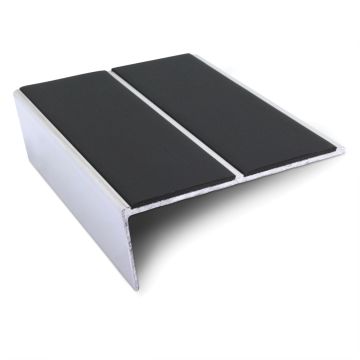Genesis Slimline Aluminium Rakeback Edge Nosing With Twin Insert