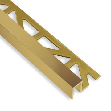 Dural DURAPLUS Solid Brass Square Edge Tile Trim