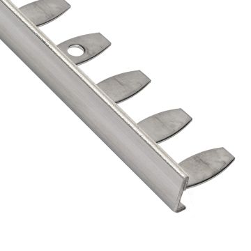 DUROSOL Straight Edge Stainless Steel Z-Flex Formable Tile Trim