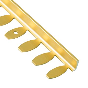 DUROSOL Straight Edge Solid Brass Z-Flex Formable Tile Trim