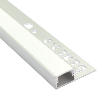 Genesis Straight Edge Aluminium L.E.D Multi-Fix Tile Trim