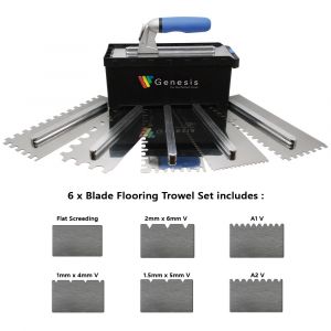 Genesis Stainless Steel Interchangeable Flooring Set - 6 Blades