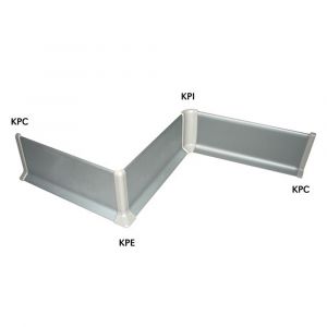 Genesis Flat Fit PVC Skirting Internal & External Corner Piece