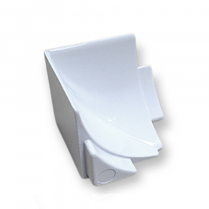 Dural DURACOVE HK Aluminium Concave Internal Corner Piece | White Powder Coated