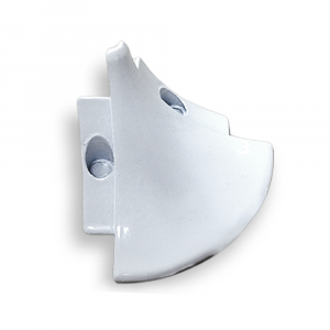 Dural DURACOVE HK Aluminium Concave External Corner Piece | White Powder Coated