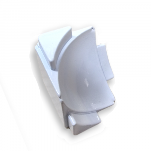 Dural DURACOVE HK Aluminium Concave Internal 3-Way Corner Piece | White Powder Coated