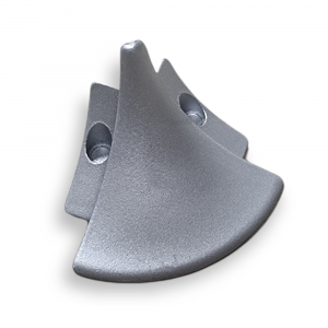 Dural DURACOVE HK Aluminium Concave External Corner Piece | Silver Anodised