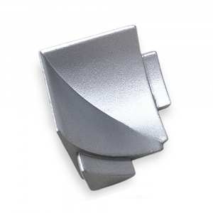 Dural DURACOVE HK Aluminium Concave Internal Corner Piece | Silver Anodised
