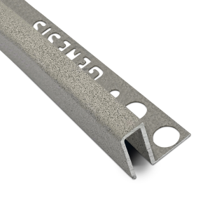TDP225.411 - Genesis Square Edge Aluminium Outdoor Tile Trim - 22.5mm - Granite