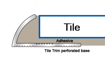 trimtraders straight edge tile trim installation diagram